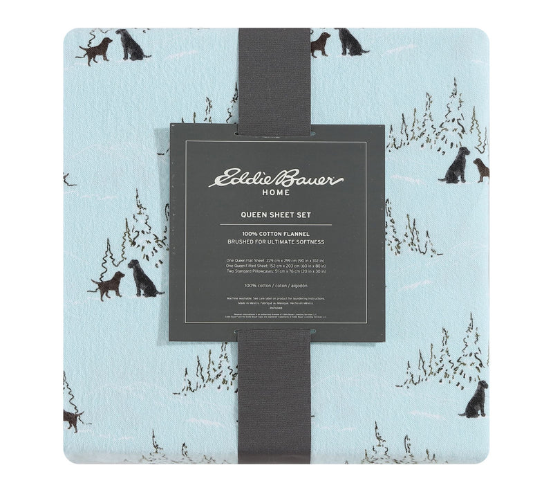 Eddie Bauer Dog Friends Blue Cotton Full SheetSet — View 8