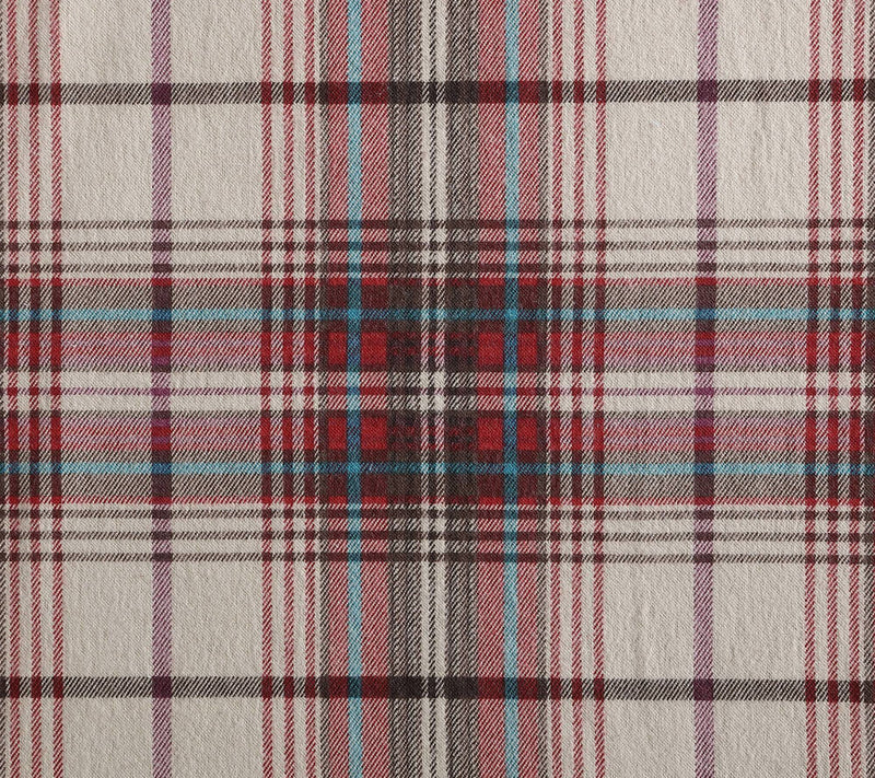 Eddie Bauer Montlake Plaid Red Cotton Queen Sheet Set — View 6