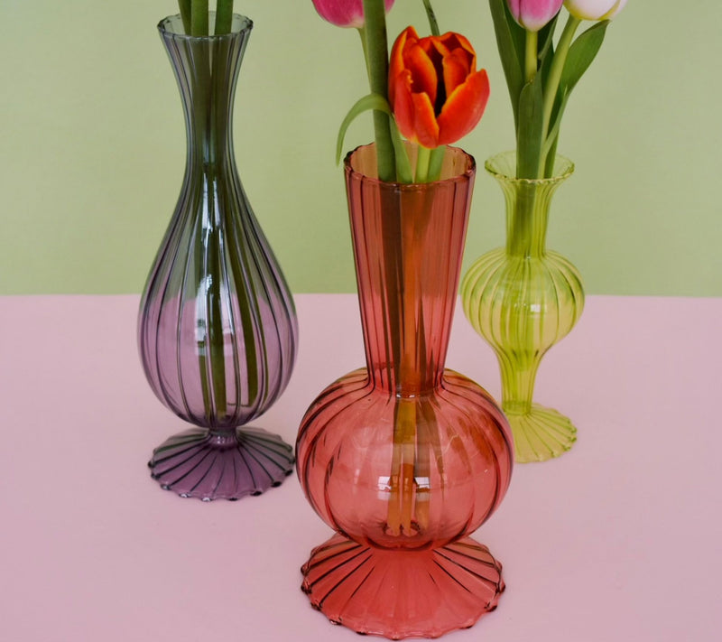 Ode to Color by Lori Weitzner S/3 Colored Glass Bud Vases — View 2