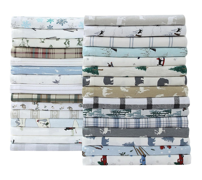 Eddie Bauer Rookeries Grey Cotton Full Sheet Set — View 7