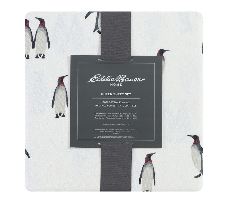 Eddie Bauer Rookeries Grey Cotton Full Sheet Set — View 8