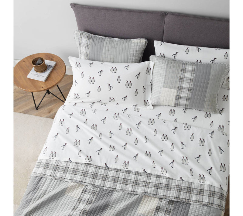 Eddie Bauer Rookeries Grey Cotton King Sheet Set — View 3