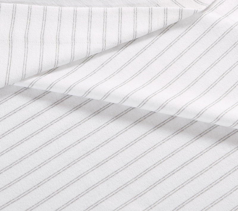 Eddie Bauer Trail Stripe Grey Cotton Full SheetSet — View 6