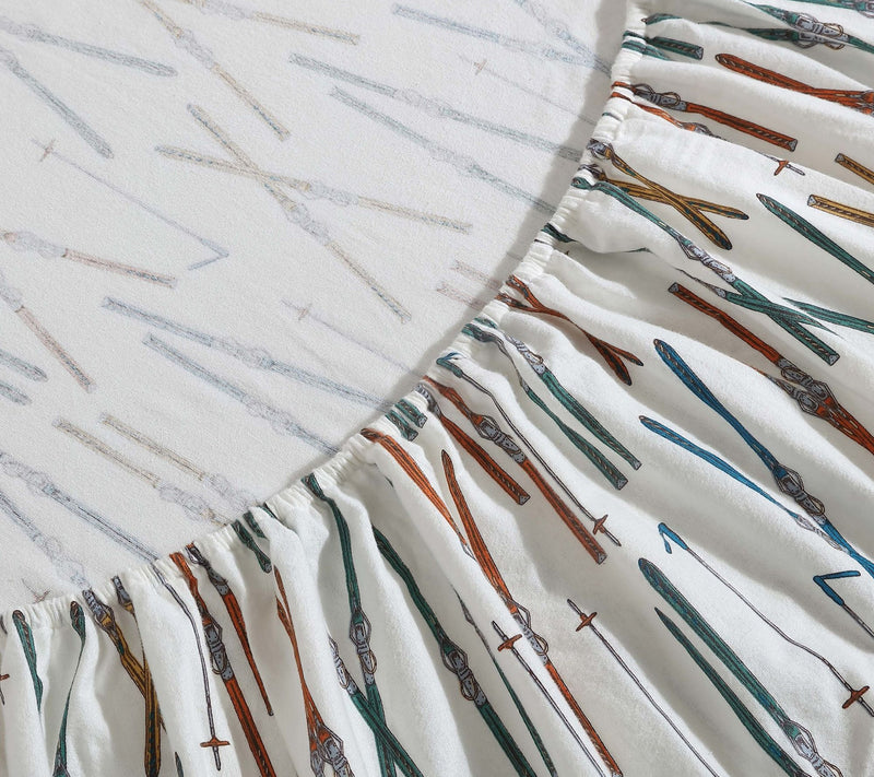 Eddie Bauer Ski Line White Cotton King Sheet Set — View 3