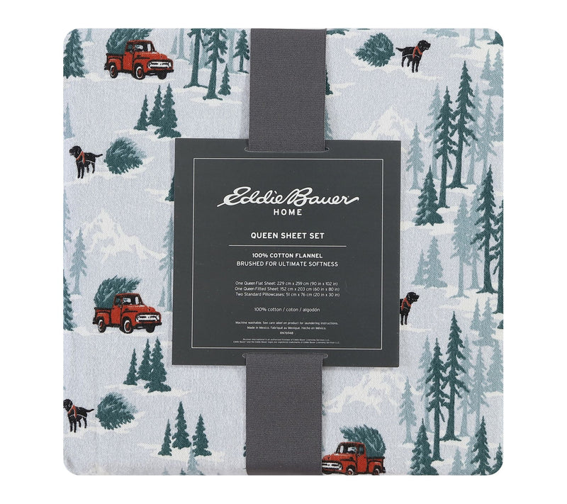Eddie Bauer Tree Farm Cotton King Sheet Set — View 8