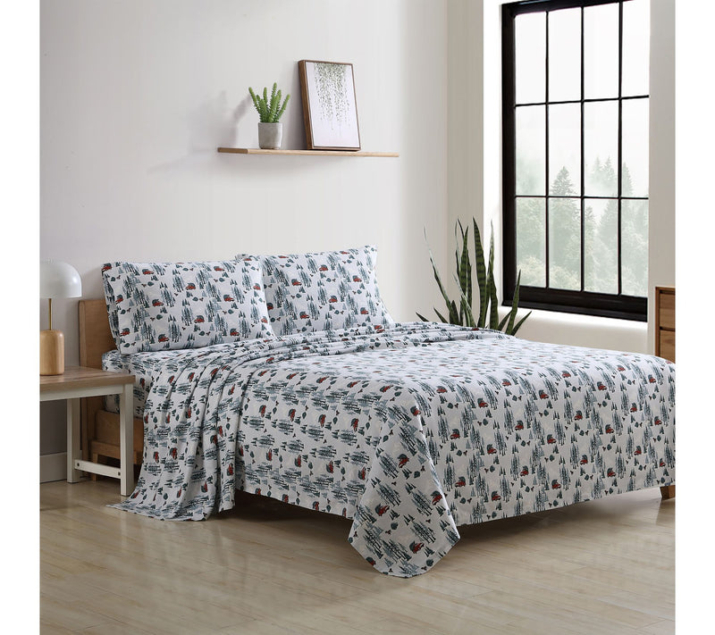 Eddie Bauer Tree Farm Cotton King Sheet Set — View 2