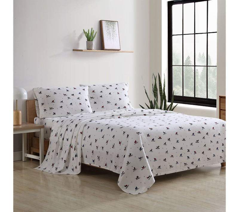 Eddie Bauer Ski Patrol Cotton Twin Sheet Set — View 2