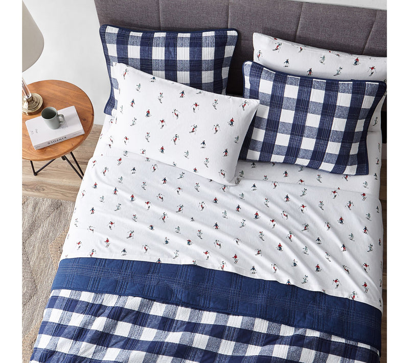 Eddie Bauer Ski Slope Cotton Twin Sheet Set — View 3