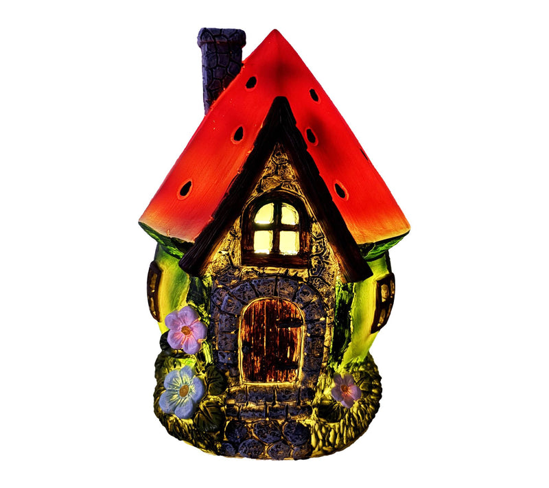 Santa's Workshop Inc 8" Resin LED Watermelon House — View 2