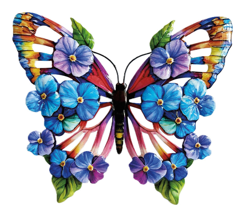 Santa's Workshop Inc 8" Iron Butterfly Plaques,Set of 2 — View 2