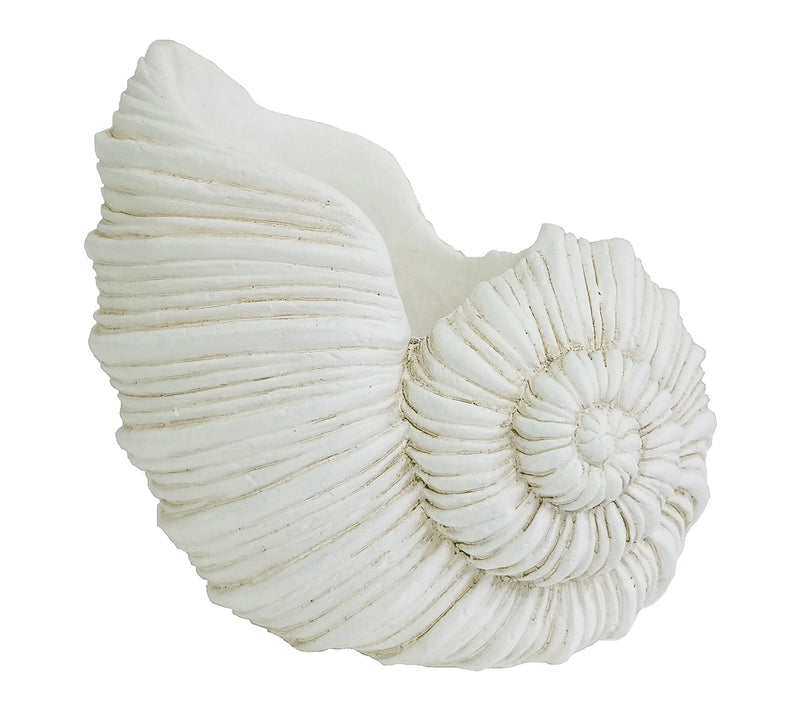 Santa's Workshop Inc 7" Cement Nautilus Shell Planter — View 2