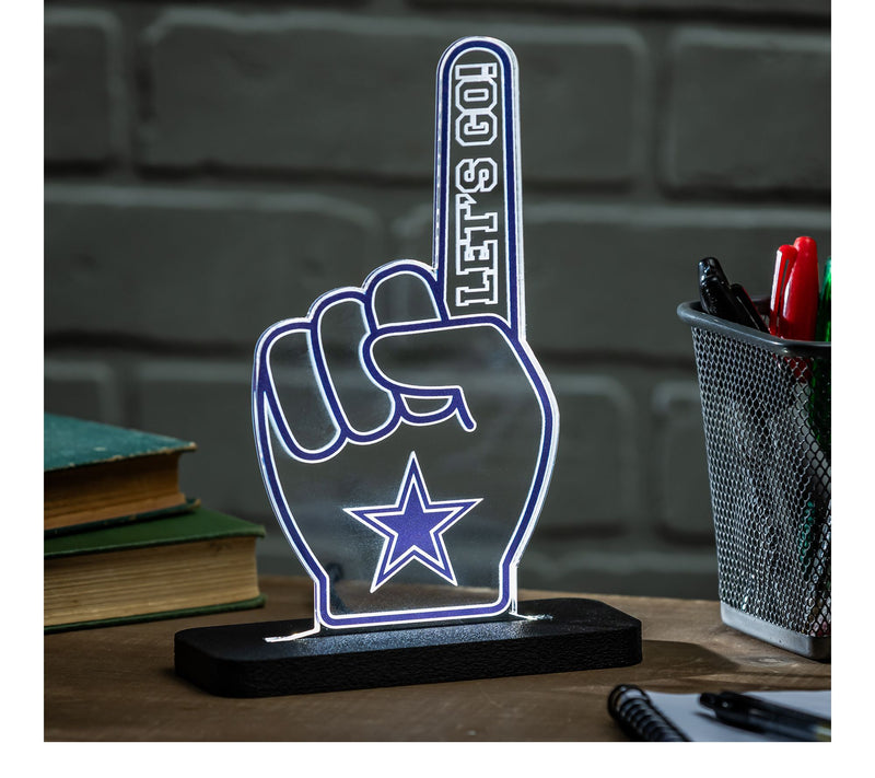 Evergreen LED NFL Team Foam Finger Lit Table Sign — View 2