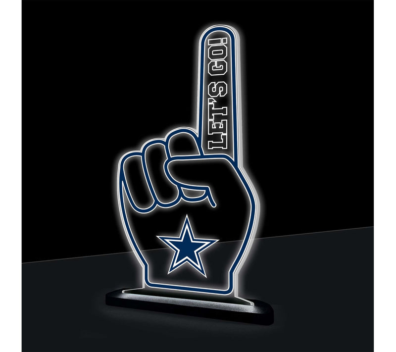 Evergreen LED NFL Team Foam Finger Lit Table Sign — View 3