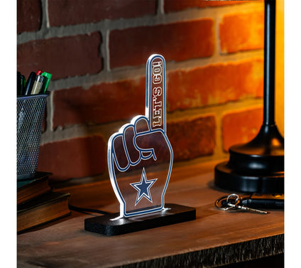 Evergreen LED NFL Team Foam Finger Lit Table Sign