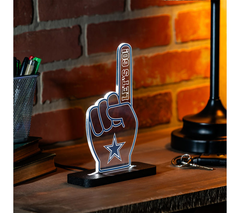 Evergreen LED NFL Team Foam Finger Lit Table Sign — Main view