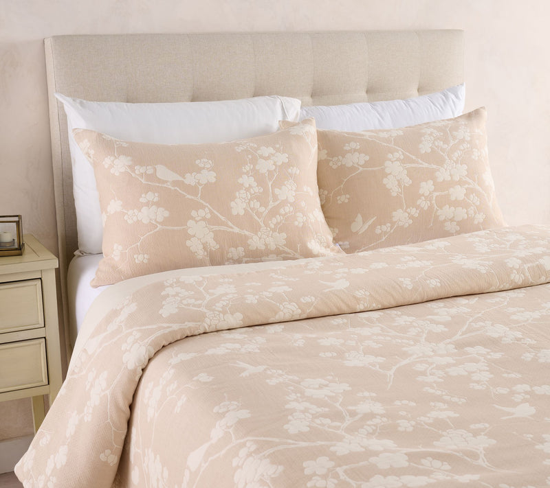 Northern Nights Cherry Blossom Jacquard Comforter & Sham Set- Queen — View 5