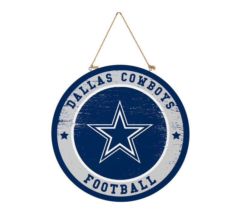 Evergreen NFL Team Wood Round Door Sign with Hanging Rope, 18" — View 3