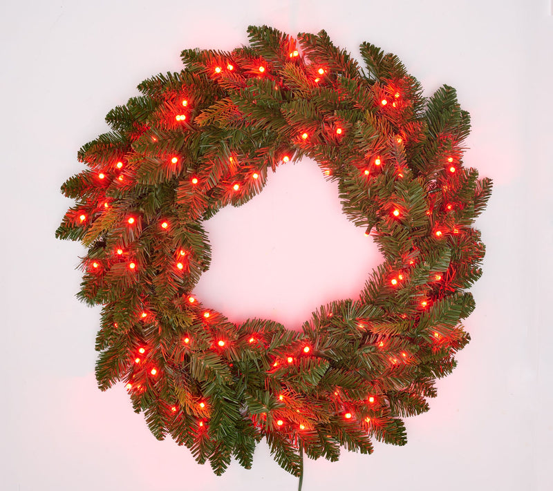 "As Is" Bethlehem Lights 26"Color Prism Indoor/ Outdoor Wreath — View 3