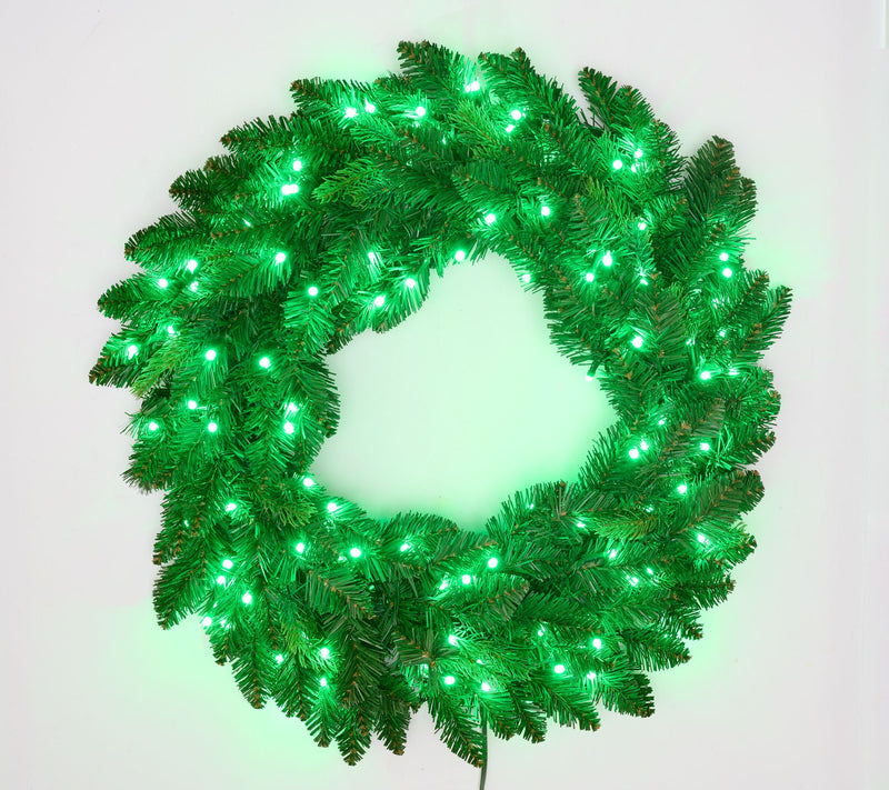 "As Is" Bethlehem Lights 26"Color Prism Indoor/ Outdoor Wreath — View 4