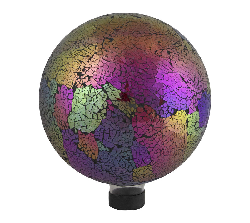 Northlight 10" Pink Mosaic Reflective Glass Garden Gazing Ball — View 5