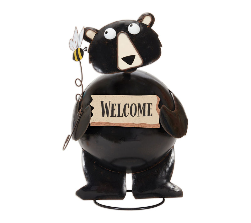 Sunset Vista Designs Clyde the Bear "Welcome" Sign — View 2
