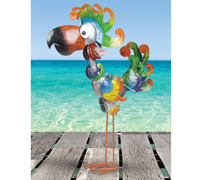 Sunset Vista Designs Corena Coral Bird Porch Sitter — View 4