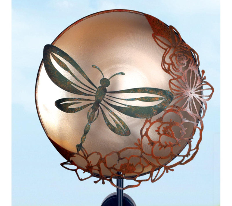Sunset Vista Designs Solar Flower and Moon Garden Stake — View 12