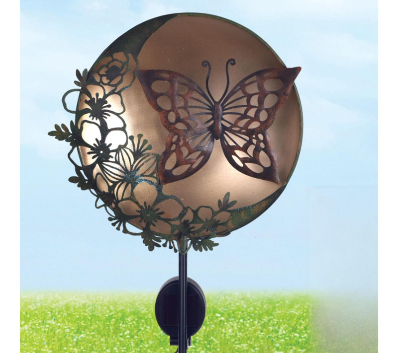 Sunset Vista Designs Solar Flower and Moon Garden Stake — View 13