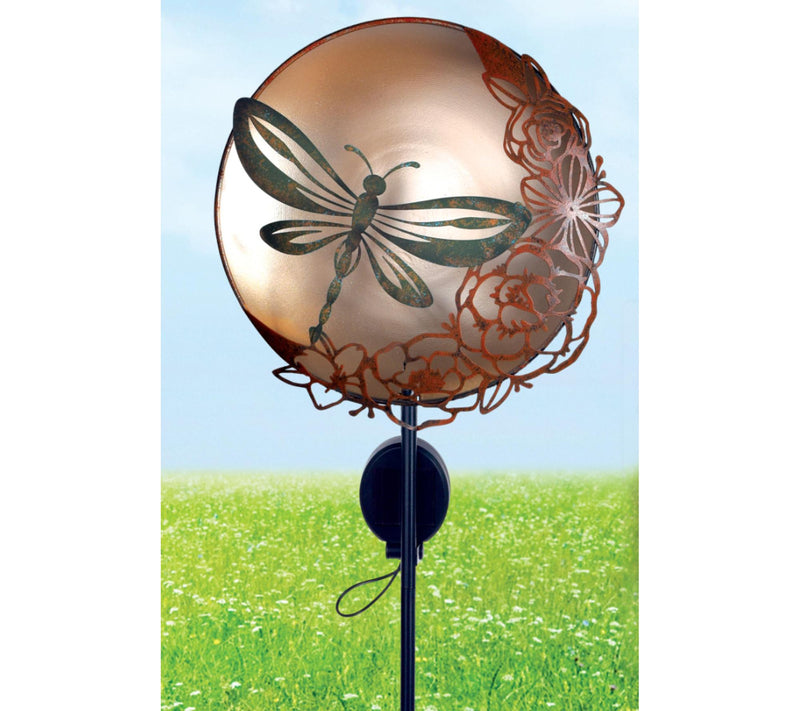Sunset Vista Designs Solar Flower and Moon Garden Stake — View 4