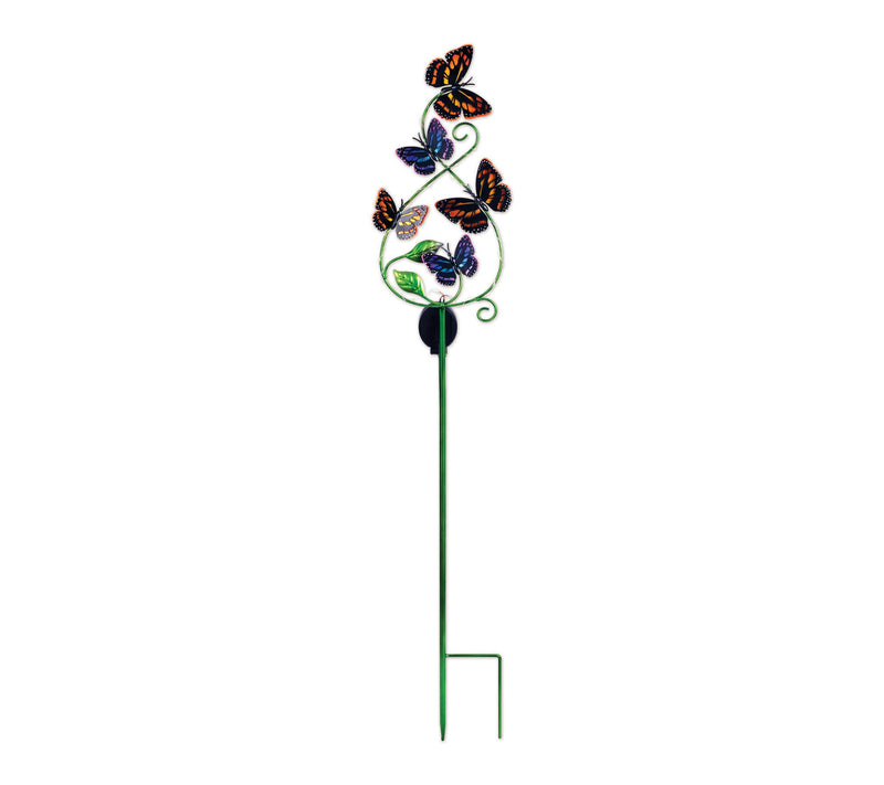 Sunset Vista Designs Solar Butterfly Kaleidoscope Garden Stake — View 3