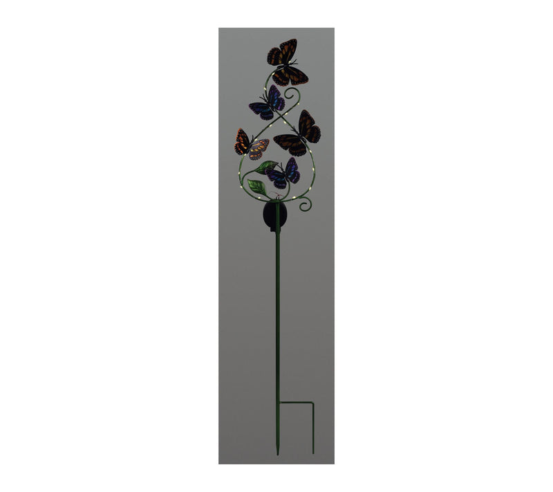 Sunset Vista Designs Solar Butterfly Kaleidoscope Garden Stake — View 4