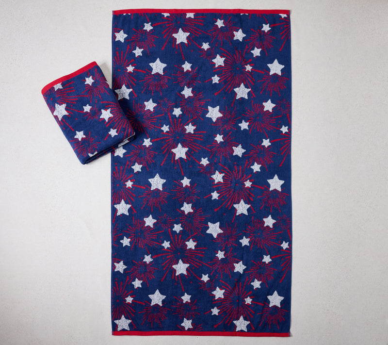 Home Reflections Set of 2 Americana Beach Towels — View 5
