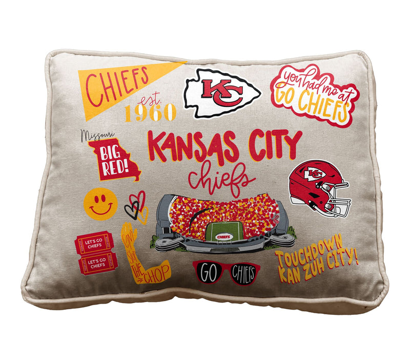Pegasus Sports NFL Loco Fan Canvas Decor Pillow — Main view