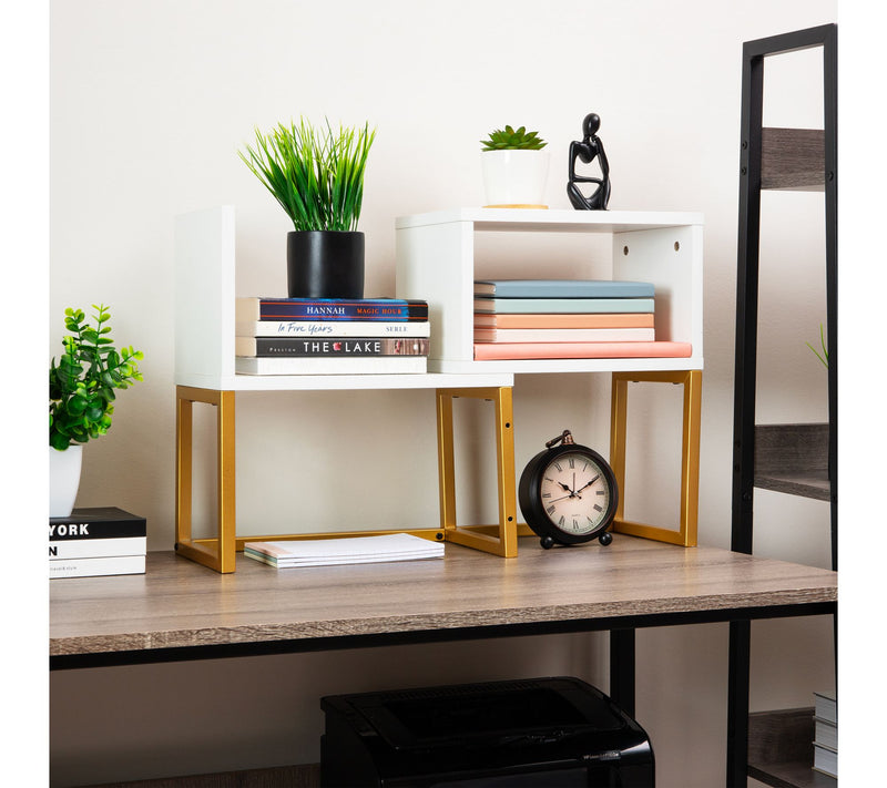 Mind Reader Desktop Bookshelf, 5-Compartment Organizer — View 6
