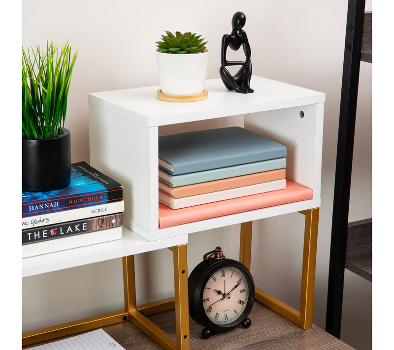 Mind Reader Desktop Bookshelf, 5-Compartment Organizer — View 5