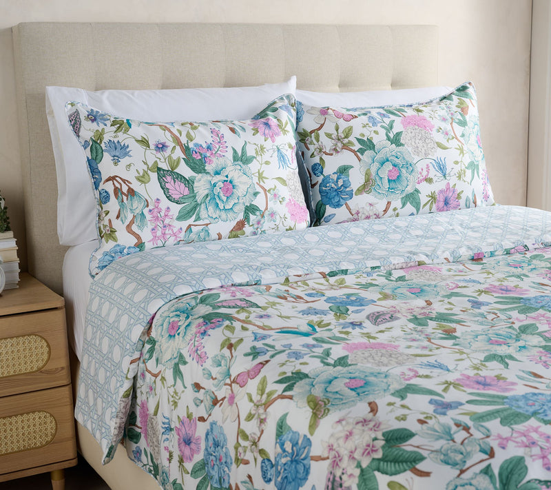 Mrs. H by Dee Hilfger 100% Cotton Comforter & Sham Set- Queen — Main view