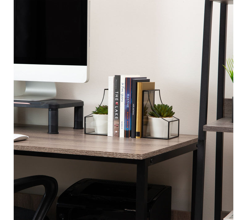 Mind Reader Terrarium Bookends, Decorative Book  Holders — View 2
