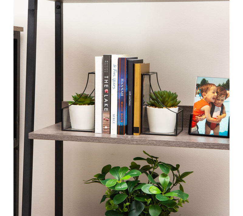 Mind Reader Terrarium Bookends, Decorative Book  Holders — View 5