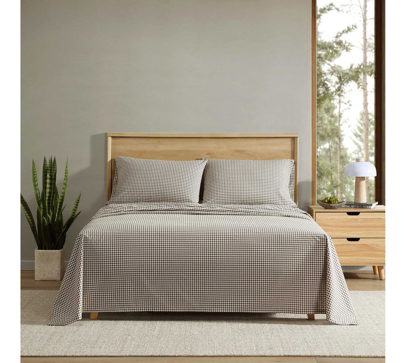 Eddie Bauer Harrison Beige Cotton Percale Twinheet Set — View 2