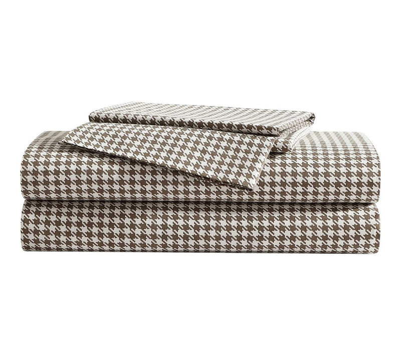 Eddie Bauer Harrison Beige Cotton Percale KingSheet Set — Main view