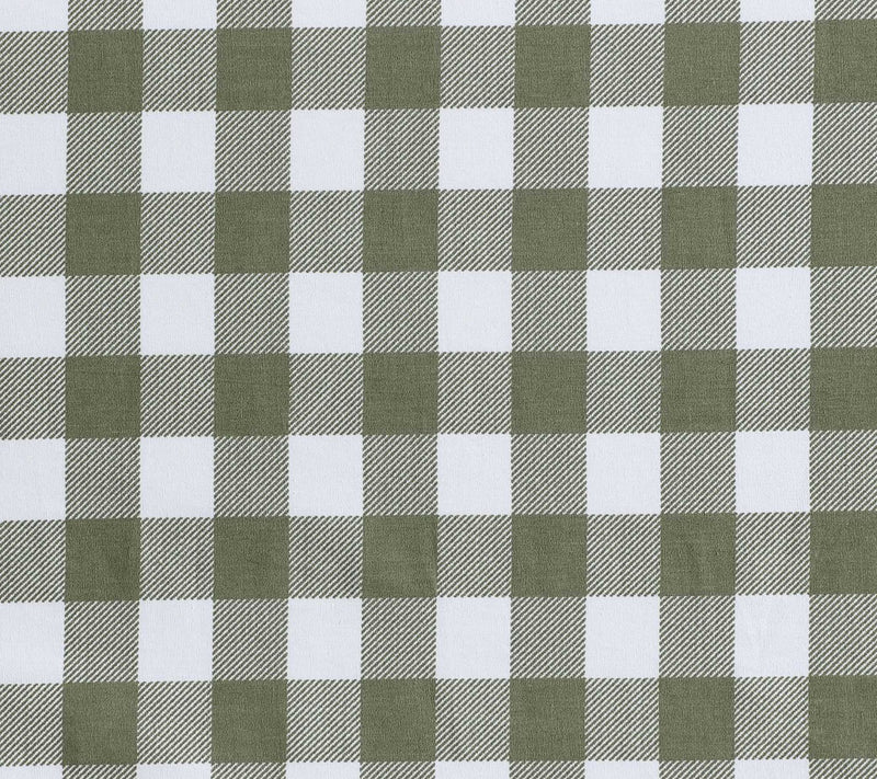 Eddie Bauer Preston Check Green Cotton PercaleKing Sheet Set — View 5