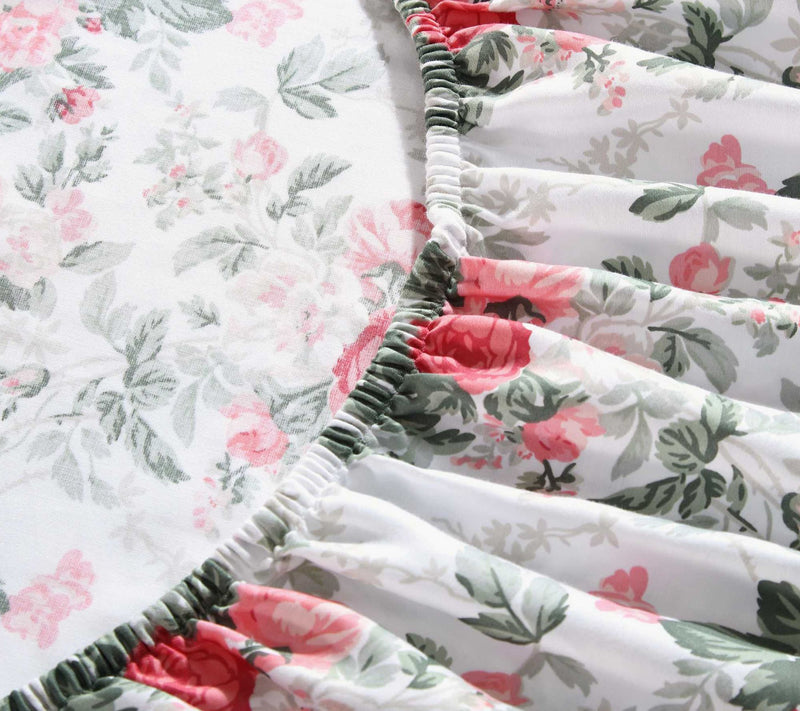 Laura Ashley Bettina's Blooms Cotton Sateen Twin Sheet Set — View 5