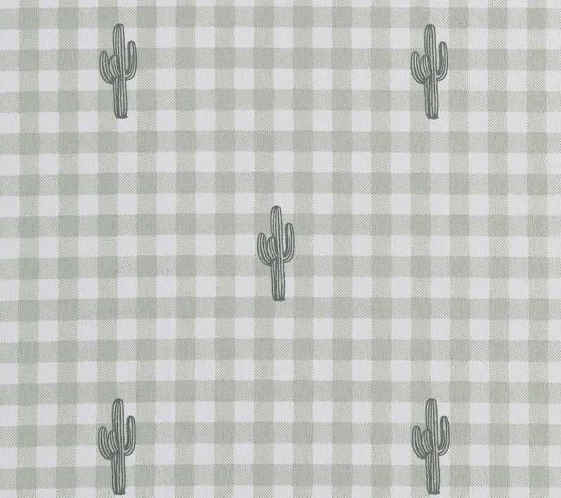 Wrangler Cactus Gingham Green King Microfiber Sheet Set — View 5