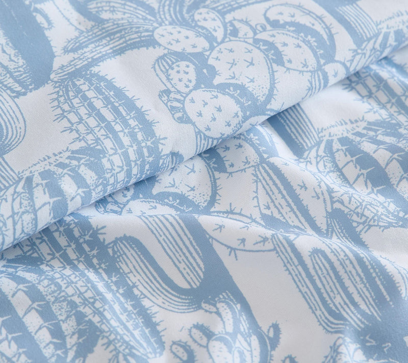 Wrangler Cactus Toile Blue Full Microfiber Sheet Set — View 3