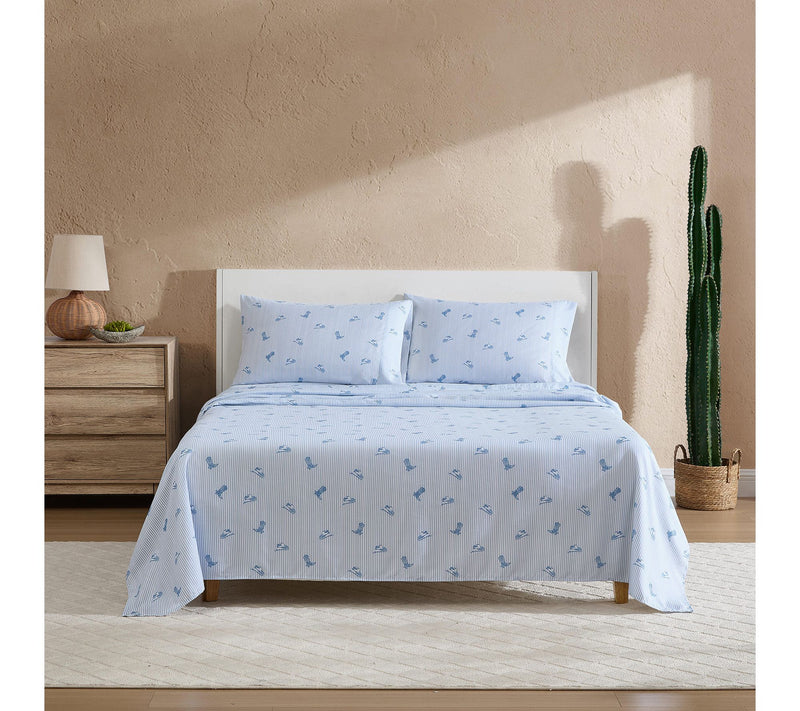 Wrangler Cowboy Pinstripe Blue King MicrofiberSheet Set — Main view