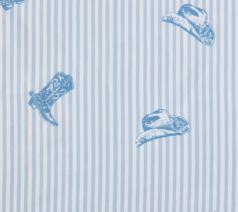 Wrangler Cowboy Pinstripe Blue King MicrofiberSheet Set — View 5