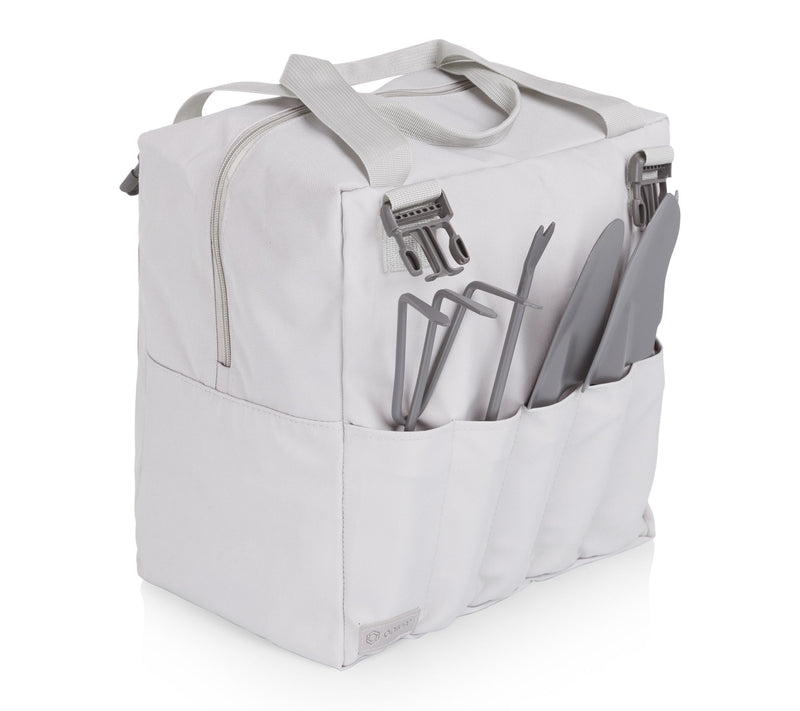 Oniva Portable Folding Seat with Garden Tools Set Organizer — View 5