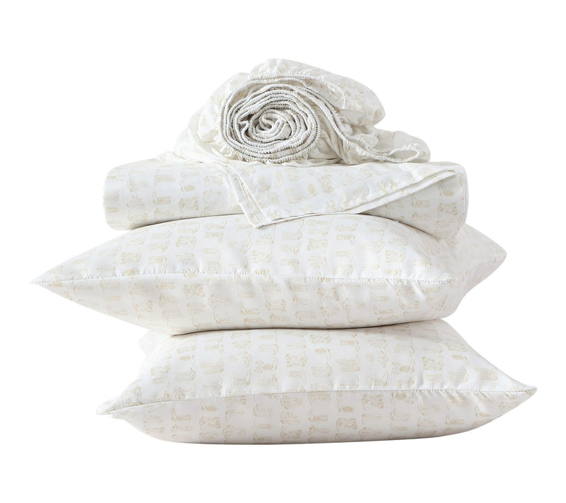 Wrangler Line Dance Sand 6-Pc King Microfiber Sheet Set — View 6