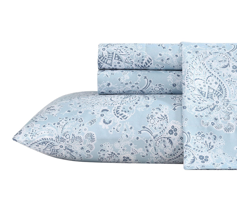 Wrangler Prairieland Paisley Blue King Microfiber Sheet Set — View 10