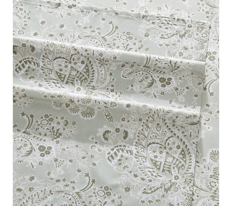 Wrangler Prairieland Paisley Green King Microfiber Sheet Set — View 4
